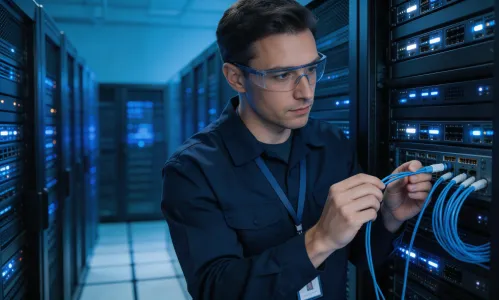 Telecommunications connector installation